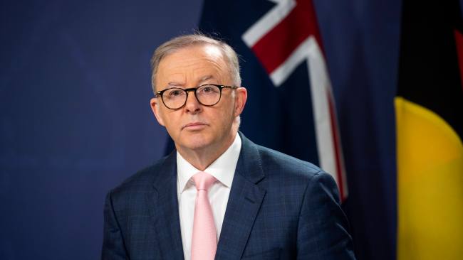 Mr Albanese has remained coy on whether he will visit the war-torn nation, insisting he first heard about the invite when he read a newspaper. Picture: Monique Harmer