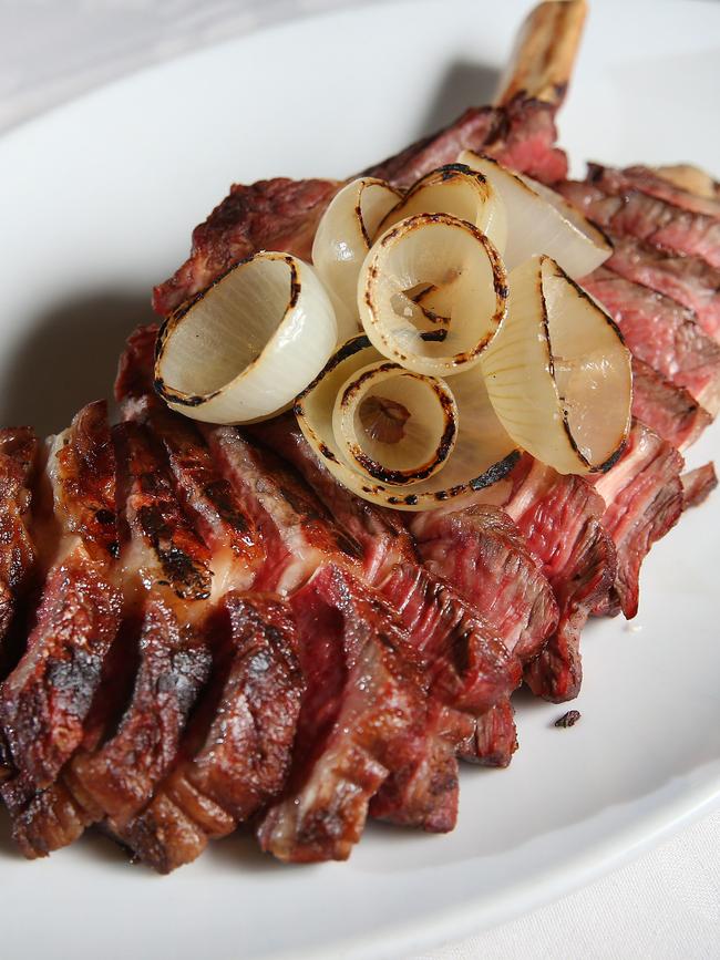 Their 1kg steak. Picture: Richard Dobson