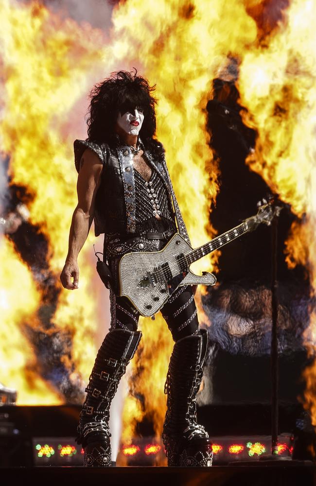 Fire has always been a massive part of any KISS concert. Picture: Daniel Pockett / Getty