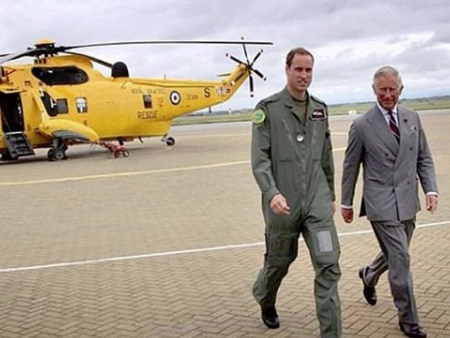 Prince William paid tribute posted this a pic of Prince Charles for Father’s Day. Picture: Instagram