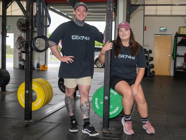 Jackson and Bonnie McGregor have taken over ownership of Crossfit 4740 at Mackay showgrounds. Picture: Michaela Harlow