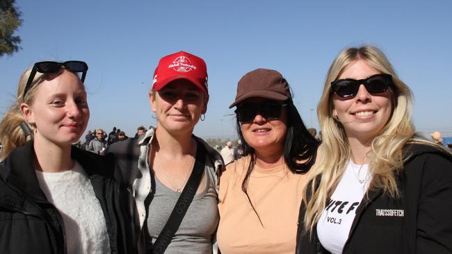 Amy Grainger, Lee Traynor, Melina Grover, and Tiana Elbourne from Newcastle. Picture: Gera Kazakov