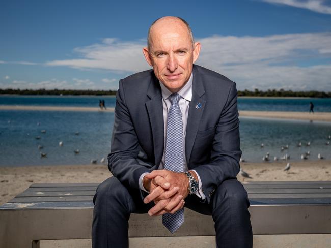 New NDIS Minister Stuart Robert at home on the Gold Coast. Picture by Luke Marsden.