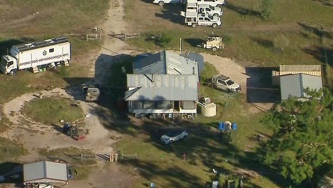 The Wieambilla property where two police officers and a neighbour shot dead in an execution-style ambush. Picture: 9 News.