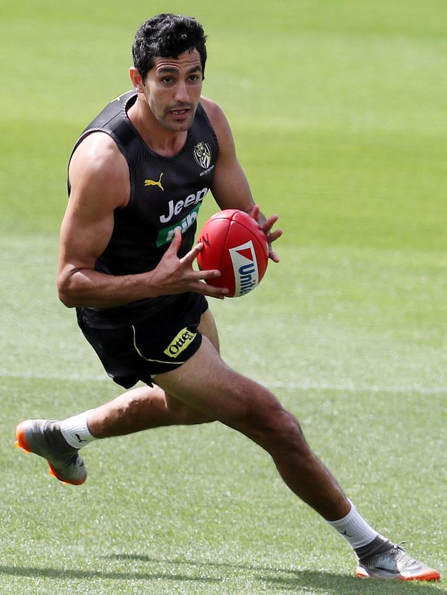 Marlion Pickett starts his first AFL pre-season. Picture: Michael Klein