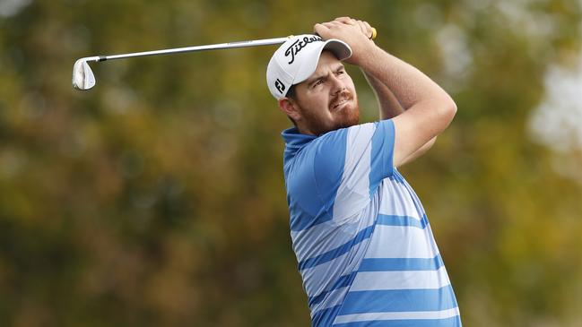 TARRAGONA, SPAIN - NOVEMBER 14: Deyen Lawson of Australia plays a shot on the 9th hole during Day Five of the European Tour Qualifying School Final Stage at Lumine Golf Club on November 14, 2018 in Tarragona, Spain. Picture: Luke Walker/Getty Images.
