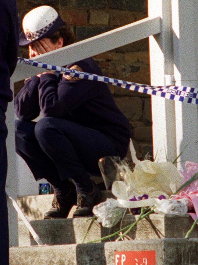 Police officer at the scene of the Port Arthur massacre