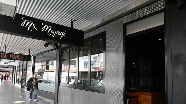 The drunken altercation occurred at Mr Miyagi on Chapel St in Windsor. Picture: Norm Oorloff