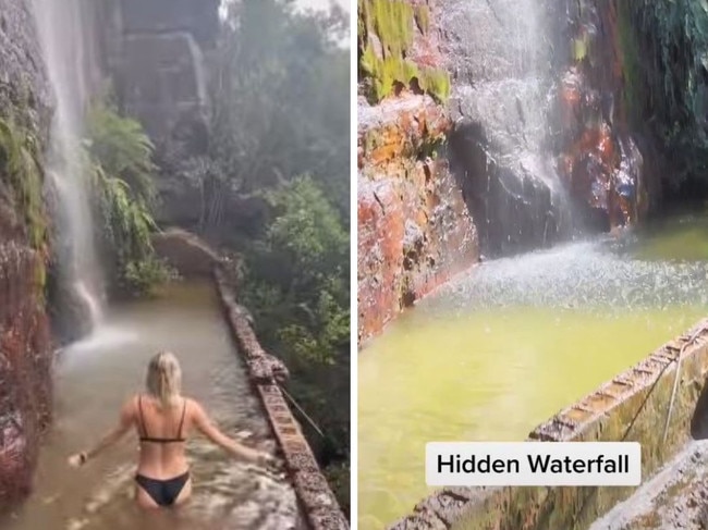 hidden waterfall goes viral online