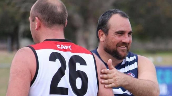 Broadbeach Cats AFL master Andrew Schumacher who died suddenly last week.