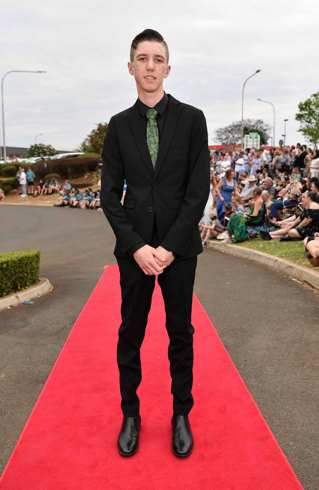 Maverick Ellis Hotz at Highfields State Secondary College. Picture: Patrick Woods.