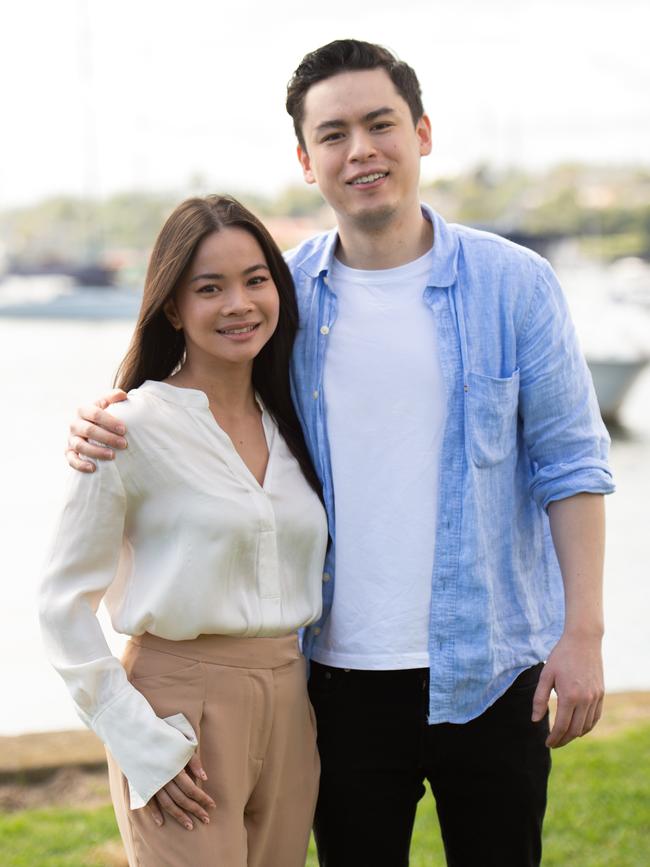 Couple Katherine Duong, 28, and Greg Melnyk, 32. Picture: Michael Bilbe-Taylor / The Australian