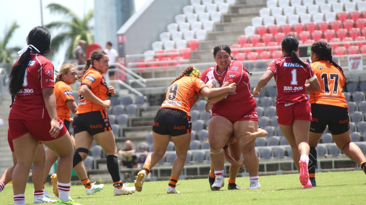 Harmony Harris. Harvey Norman under-17s action between the Tigers and Dolphins, Sunday, February 11, 2024.