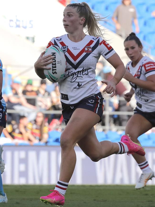 Tarryn Aiken in action for the Roosters. Picture: Getty Images