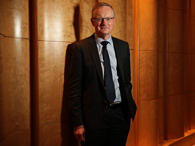 Reserve Bank governor Dr Philip Lowe in Sydney on Thursday. Picture: Adam Yip