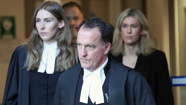 Ms Patterson’s defence team is lead by Colin Mandy SC (centre). Picture: NewsWire/ David Crosling
