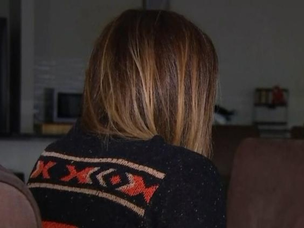 The domestic violence survivor shared the horrific voicemail with 7News. Picture: 7News