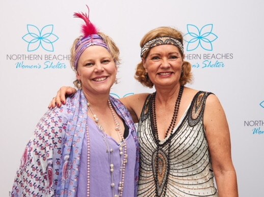 Councillors Sarah Grattan and Candy Bingham dress up for a charity fundraiser. Picture: Felicity Jenkins