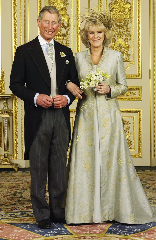 Charles and Camilla on their wedding day in 2005. Picture: Hugo Burnand/Pool/Getty Images