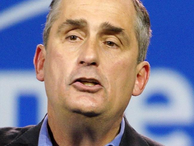 Brian Krzanich, CEO of Intel, holds the button-sized Intel Curie module, at the International Consumer Electronics show (CES) in Las Vegas, Nevada in this January 6, 2015, file photo. Intel Corp is expected to release Q3 earnings on October 13, 2015. REUTERS/Rick Wilking/FilesGLOBAL BUSINESS WEEK AHEAD PACKAGE - SEARCH 'BUSINESS WEEK AHEAD OCT 12' FOR ALL 35 IMAGES