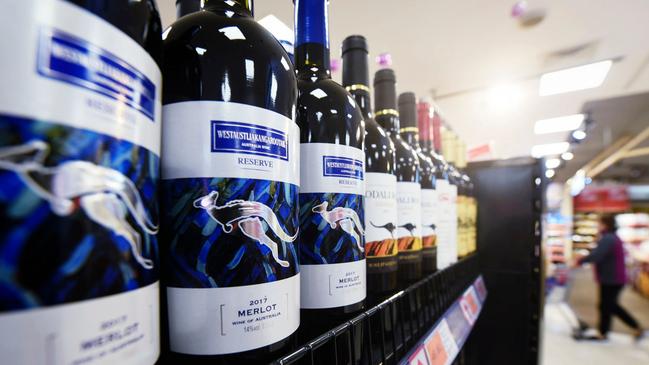 Australian wines on the shelves of Chinese supermarkets are set to become a rare occurence.