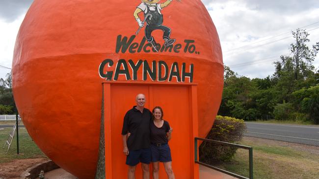 ​Gayndah’s iconic tourist attraction the Big Orange is owned by the Richards family, who have expanded and enhanced the property for the last eight years. Photo: Kristen Camp.