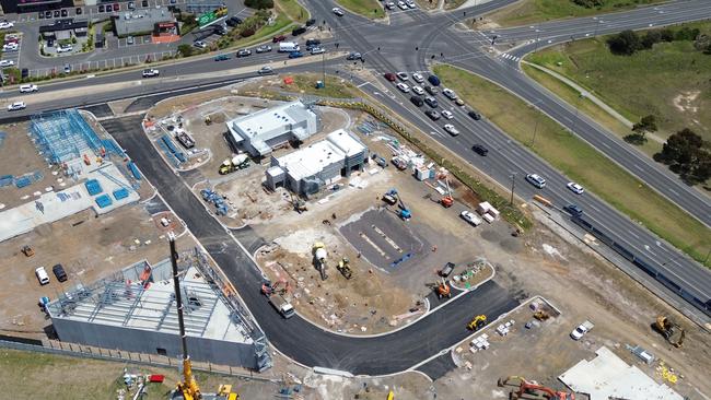 Grovedale Village precinct being built at 179-193 Colac Rd, Grovedale.