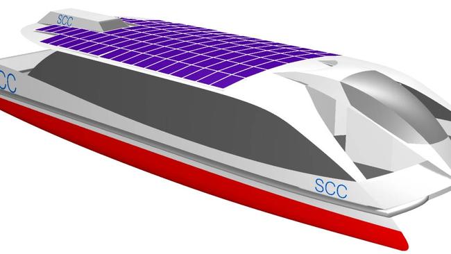 A 2007 artist impression of the proposed Solar Coast Cats ferry which was planned for the Gold Coast.