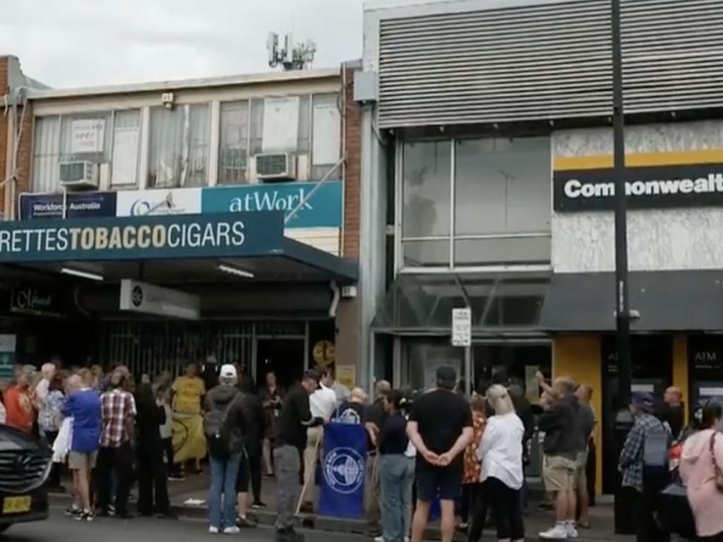 The locals aren’t happy their local branch is shutting. Picture: A Current Affair / Channel 9