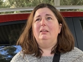 Erin Patterson, the homeowner of where the fatal lunch took place, arrived at her Leongatha property on Monday afternoon. Three people have died from eating mushrooms Picture: Brooke , Grebert-Craig.