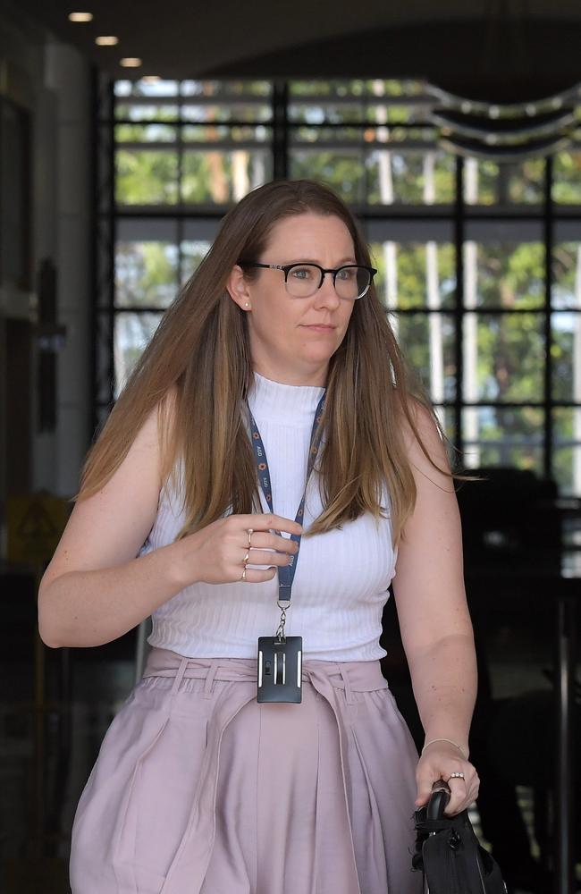 Crown Prosecutor Tamara Grealy leaves court. Picture: (A)manda Parkinson