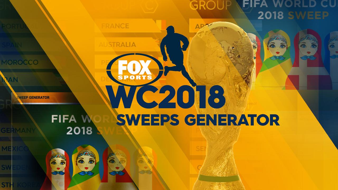Fox Sports' World Cup sweep generator.