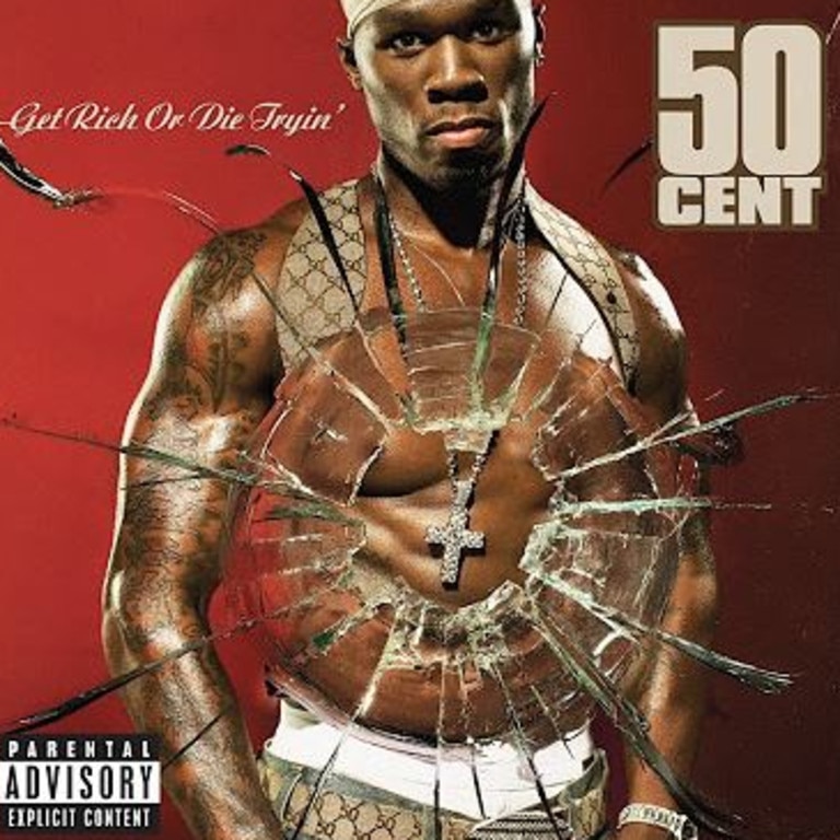 50 Cent on the original Get Rich Or Die Tryin’ album released in 2003.