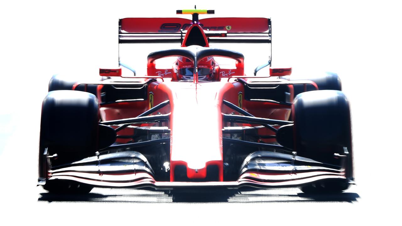 Charles Leclerc of Monaco driving the Scuderia Ferrari SF90 on track during practice.