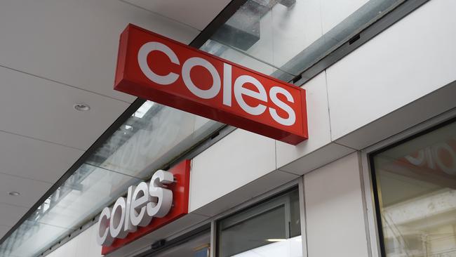 Consumer heavyweights Coles and Woolworths sank ahead of fresh inflation data, which will be released on Wednesday. Picture: NCA NewsWire / Josie Hayden