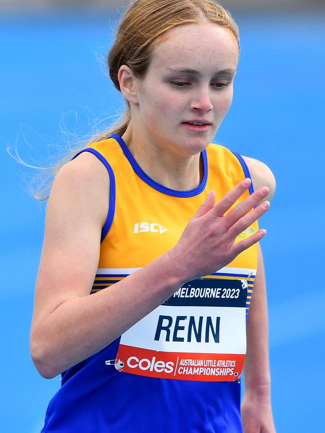 ACT U13 400m runner Penny Renn.