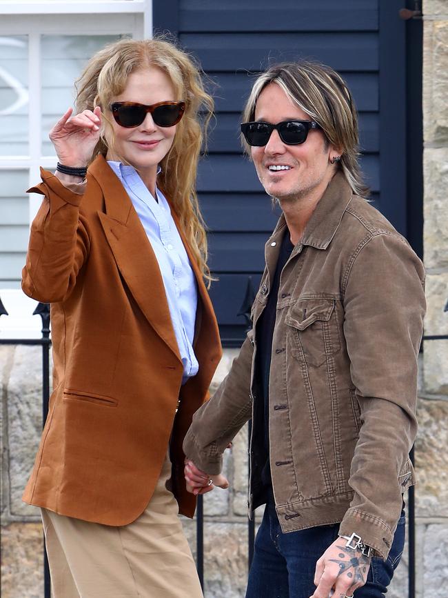 Nicole Kidman and Keith Urban in Sydney. Picture: Matrix