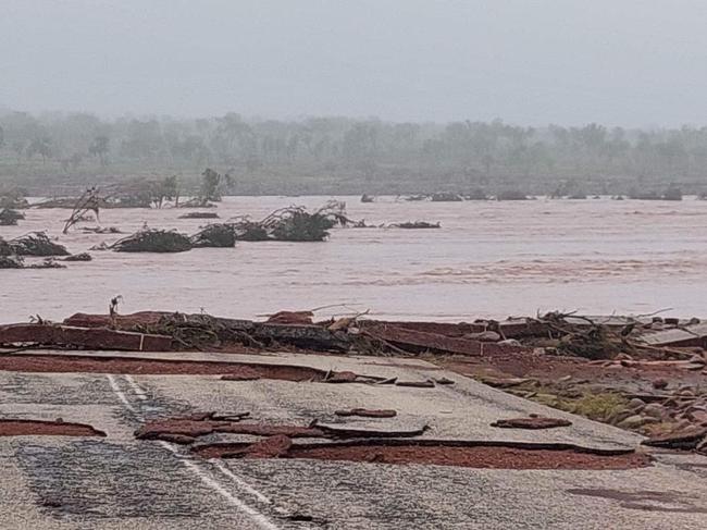 Daguragu floods caused havoc early this year. Picture: Richundia Newry Wardle