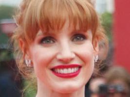 US actress Jessica Chastain arrives for the awards ceremony at the 40th American Film Festival, Friday, Sept. 5, 2014, in Deauville, Normandy, western France. (AP Photo/Jacques Brinon)