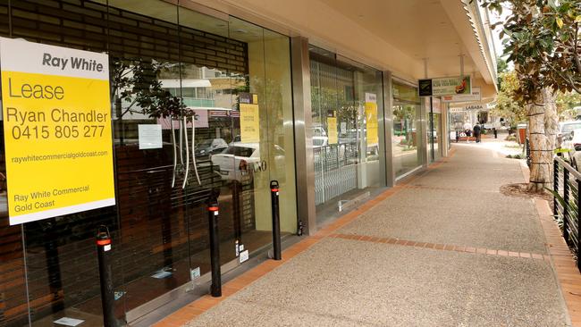 Tedder Avenue was once a busy hub of the Gold Coasts rich and famous. It now has restaurants that are near empty and shops moving out. Picture by Scott Fletcher