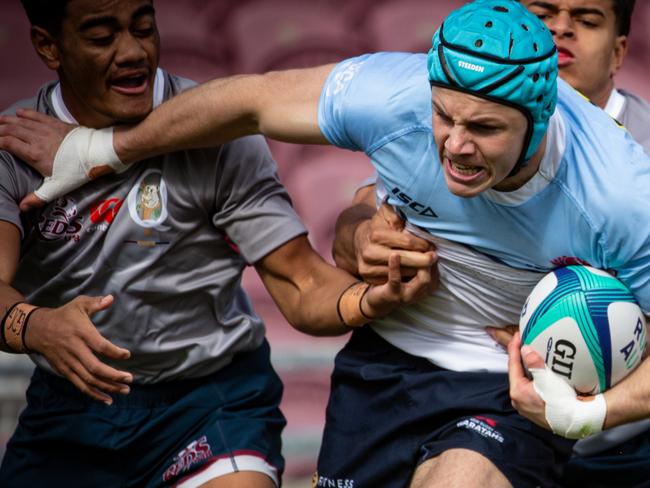 NSW Waratahs White v Queensland Reds Grey. Picture Tom Primmer/QRU.