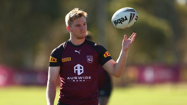 Dearden in camp with the QLD Maroons. Picture: Getty Images