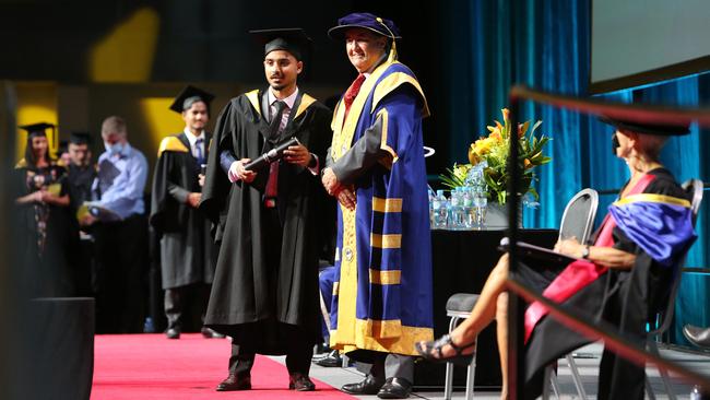 Southern Cross University graduates at the Gold Coast Convention Centre. Pic Mike Batterham