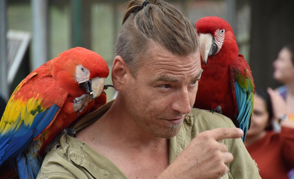 Getting up close with the birds at Maleny Botanic Gardens and Bird World. Picture: Mark Furler