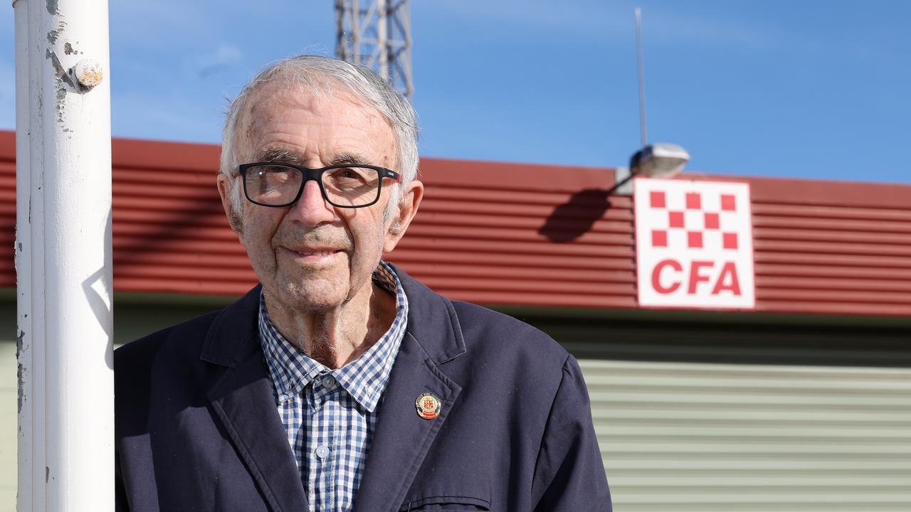 Roger Sykes has been awarded an OAM for his service to the community for a range of organisations – mostly CFA of which he has been a member for 66 years. Picture: Alison Wynd