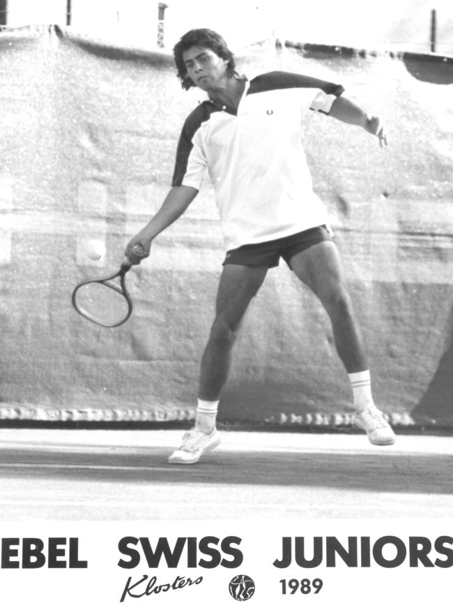 Before Agassi, there was Frydenberg ... playing in Swiss Juniors in 1989.