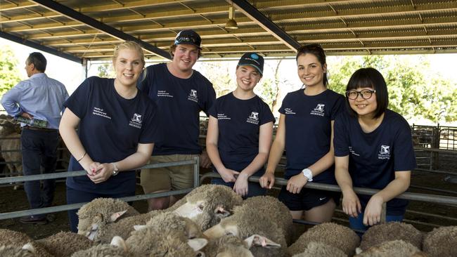 Bachelor of Agriculture students at the University of Melbourne Dookie campus.