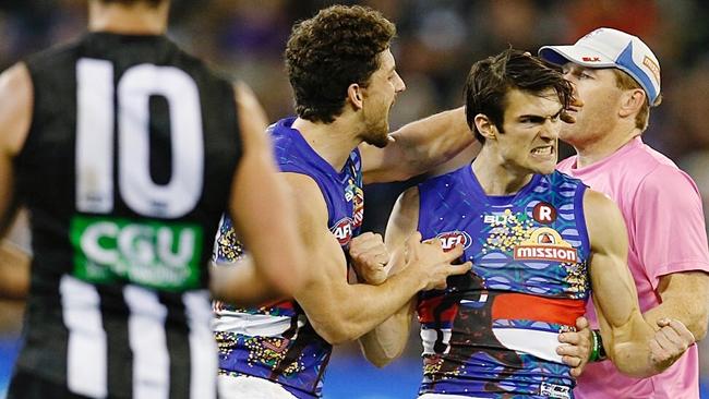 The Western Bulldogs overcame Collingwood at the MCG.