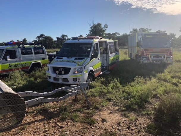 Woman rescued after falling down deep mine shaft in Central Queensland.