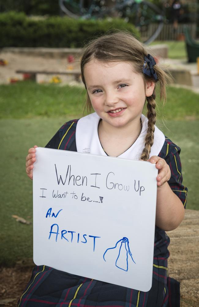 Fairholme College Prep student Audrey Blatchly on the first day of school, Tuesday, January 23, 2024. Picture: Kevin Farmer